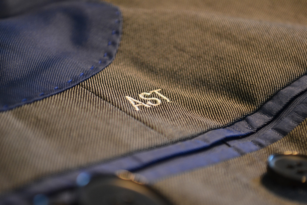 embossed monogram suit