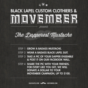 Black Lapel & Movember: The Dapperest Mustache