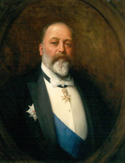 painted portrait of king edward VII