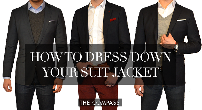 How to Dress Down Your Suit Jacket Black Lapel