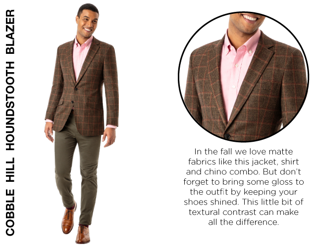 Cobble Hill Brown with Burgundy Windowpane Custom Blazer