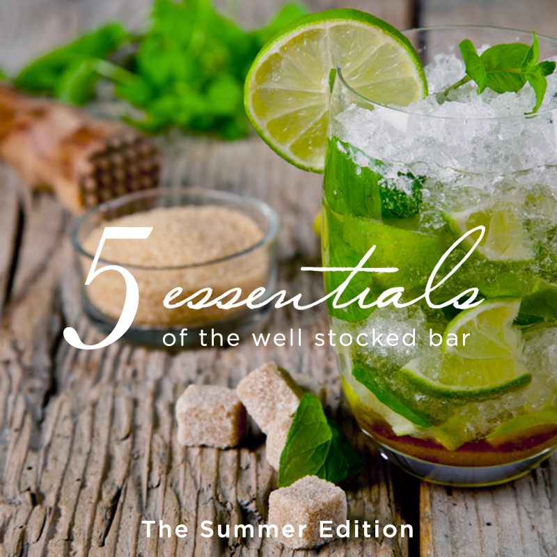 5 Essentials of The WellStocked Bar Summer Edition Black Lapel