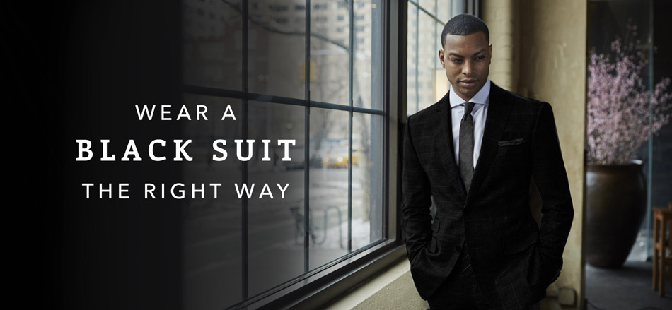 How to Style A Men's Black Suit