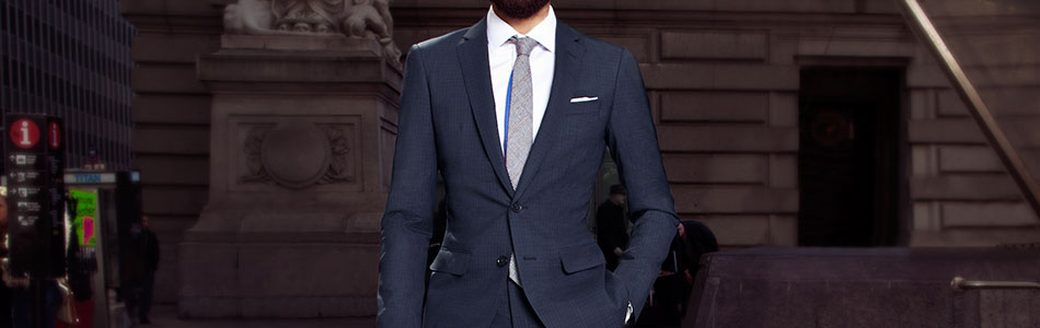 Blue Suit Combinations for Every Occasion - Madison Blue Micro Check Suit