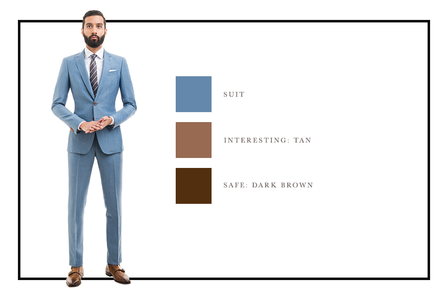 How To Combine Suit and Shoe Colors charts