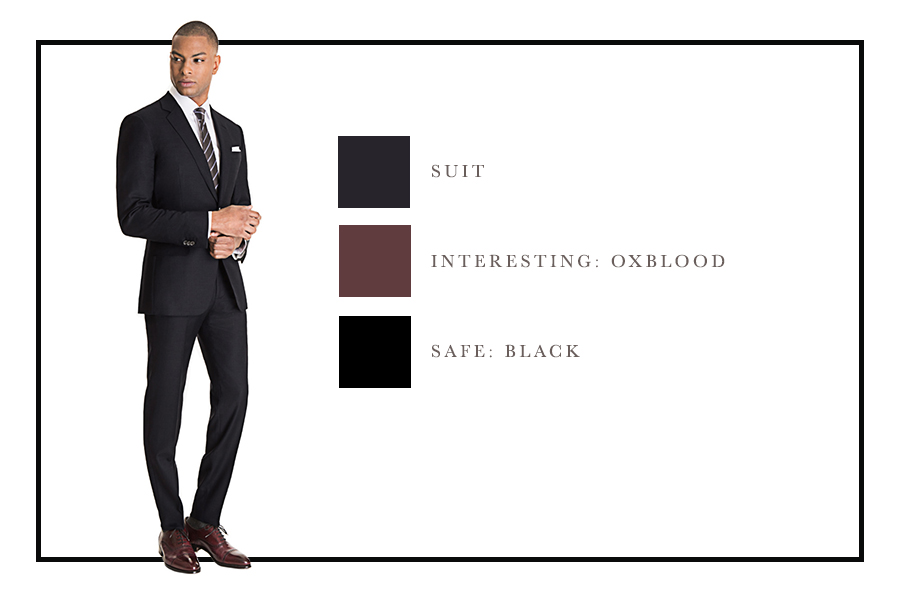 How To Combine Suit and Shoe Colors [charts]