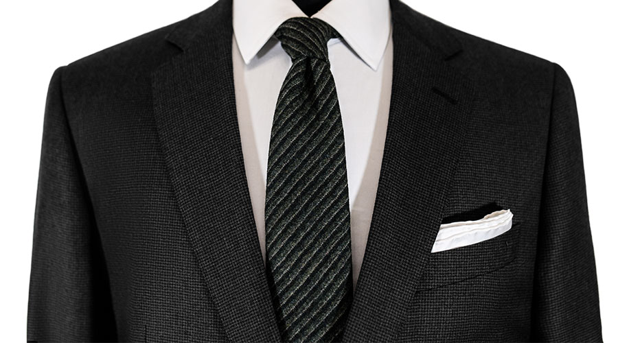 Highbridge Charcoal Houndstooth Custom Suit