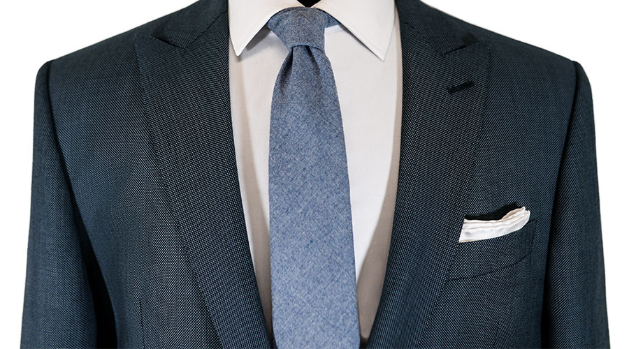 Gray Birdseye Custom Suit
