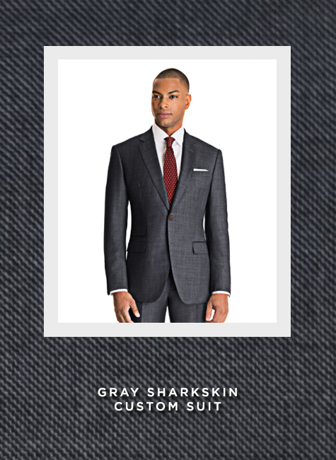 Wedding Tux Guide - Gray Sharkskin Custom Suit