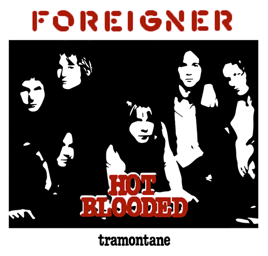 Foreigner Hot Blooded album cover illustration