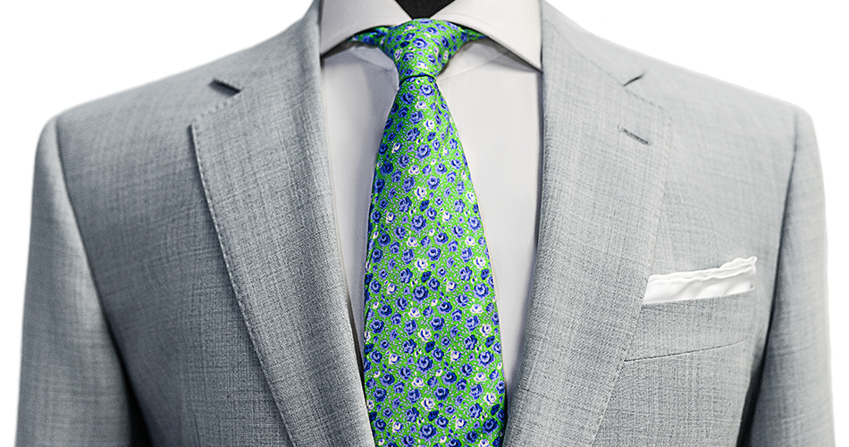 Light Gray Fresco Custom Suit