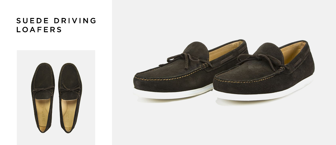 suede driving loafers