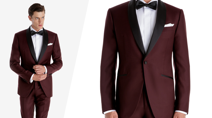 Deep Burgundy Tuxedo