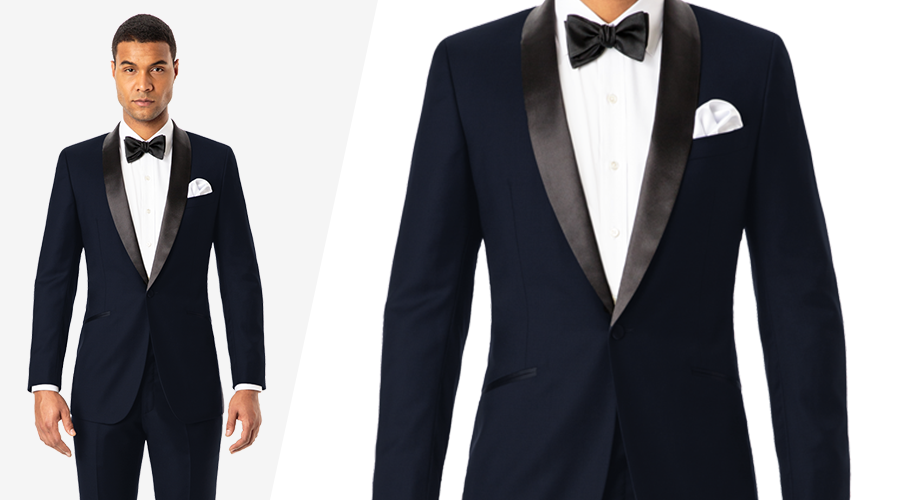 Midnight Blue Shawl Lapel Tuxedo