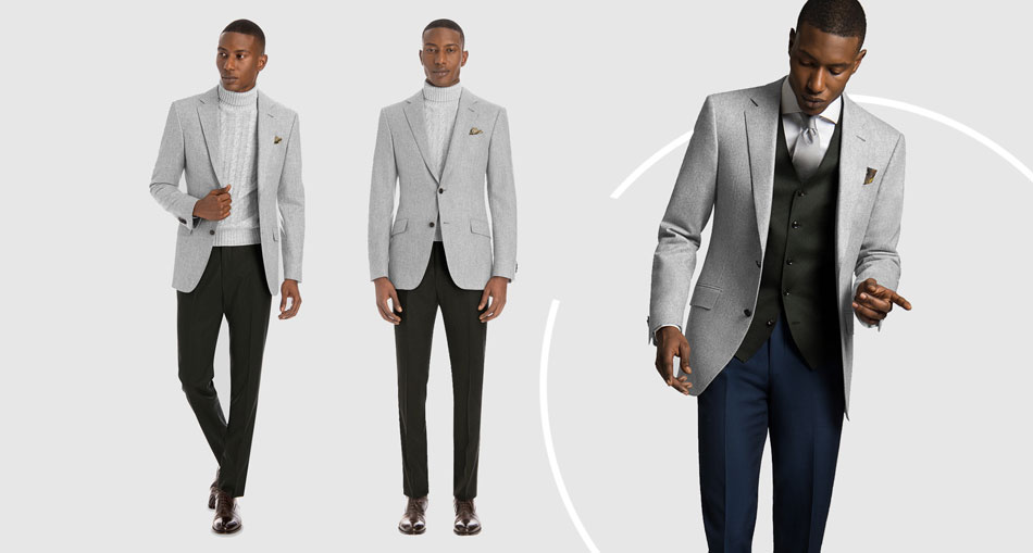 What color suit jacket goes with black pants  Quora