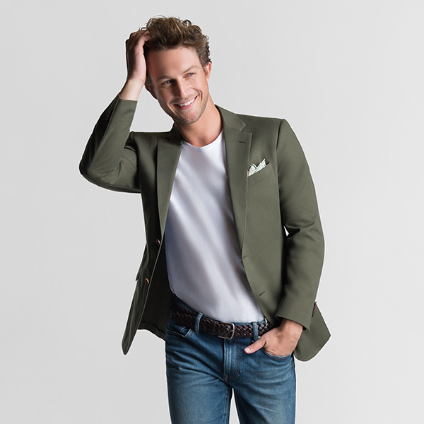 Light gray blazer outlet with jeans