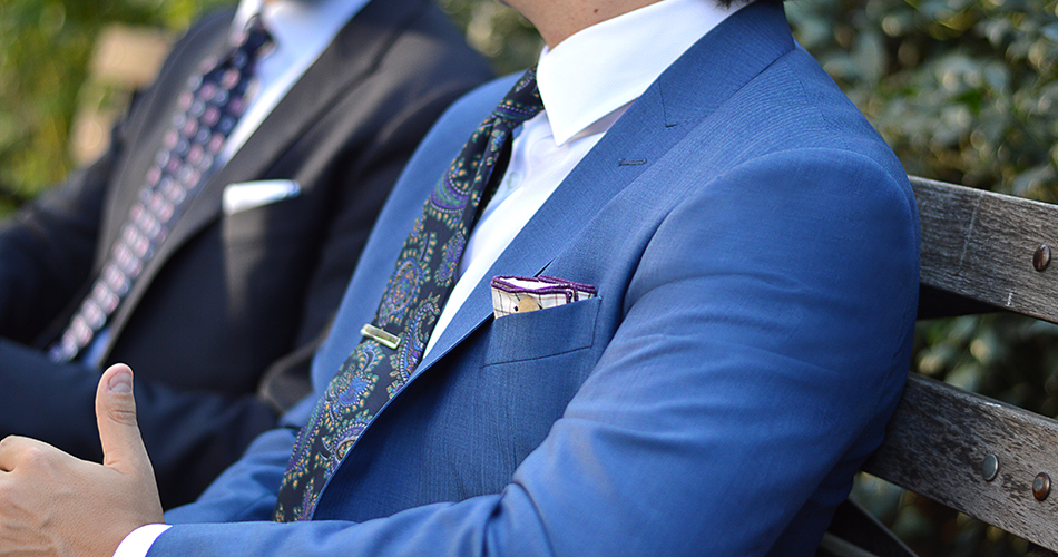 man with suit and pocket square
