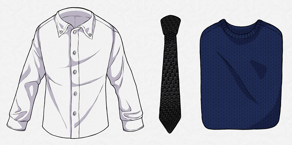 How To Wear a Sweater And Dress Shirt/Tie