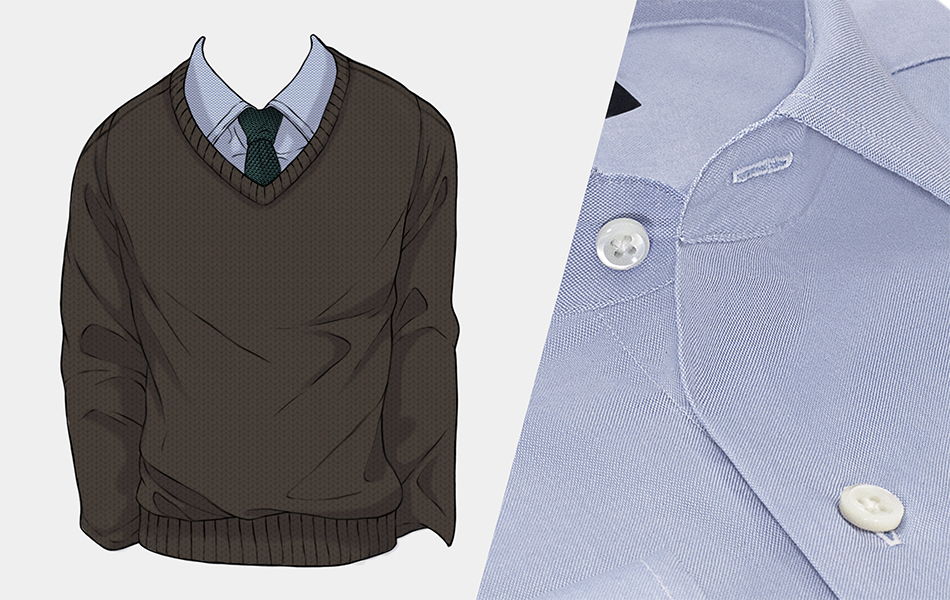 dialog nødvendig skat How To Wear a Sweater And Dress Shirt/Tie | Black Lapel