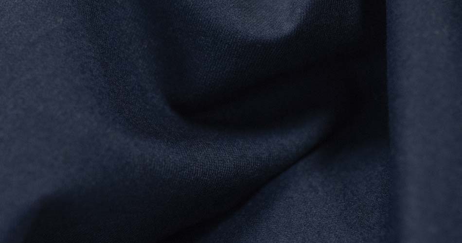 swatch of navy wool fabric