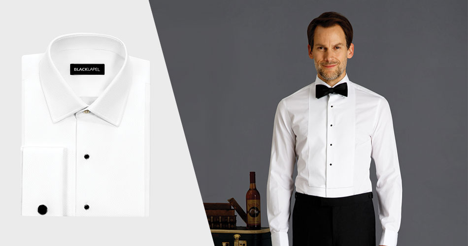 Tuxedo shirt collar outlet how to wear