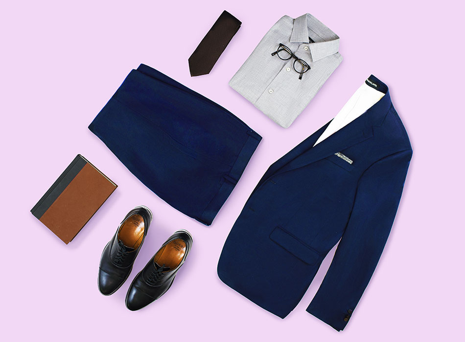 Navy blue suit outlet combinations shoes