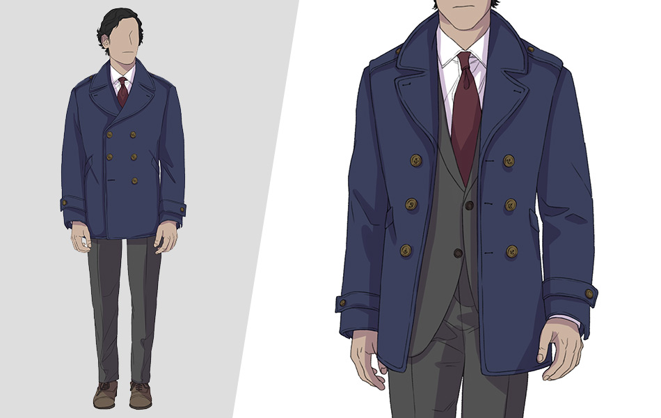 Trench coat over online suit