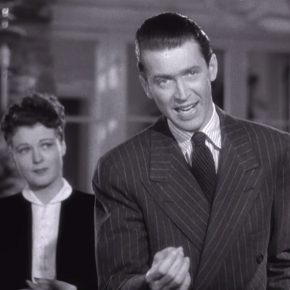 Suits in Cinema: Jimmy Stewarts Classic Pinstripe Suit in "The Philadelphia Story"