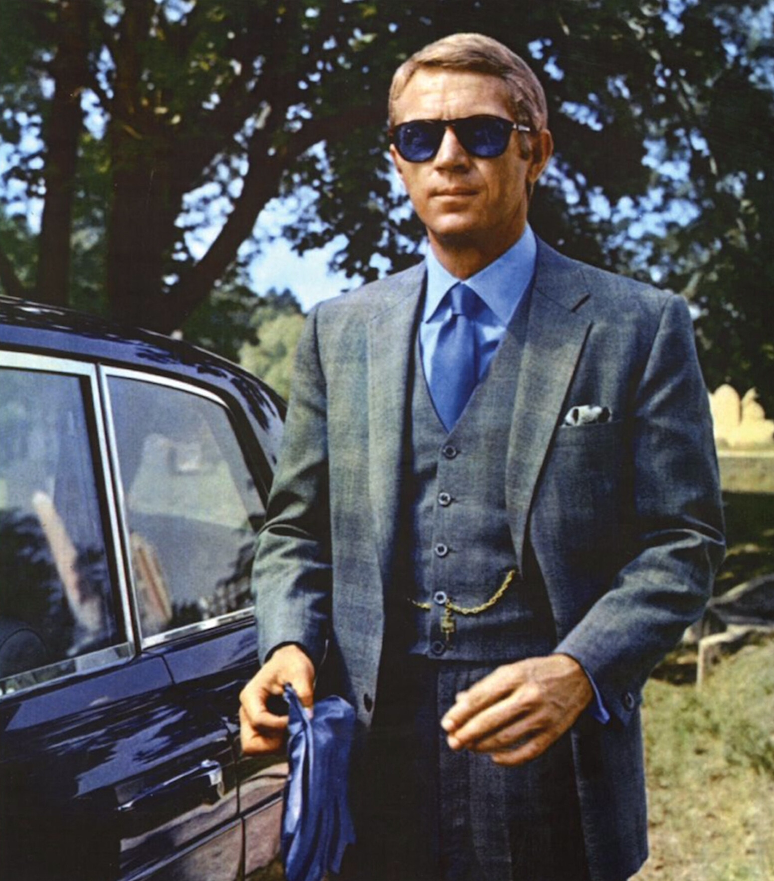 Suits in Cinema: Steve McQueen's Glen Plaid Suit in 