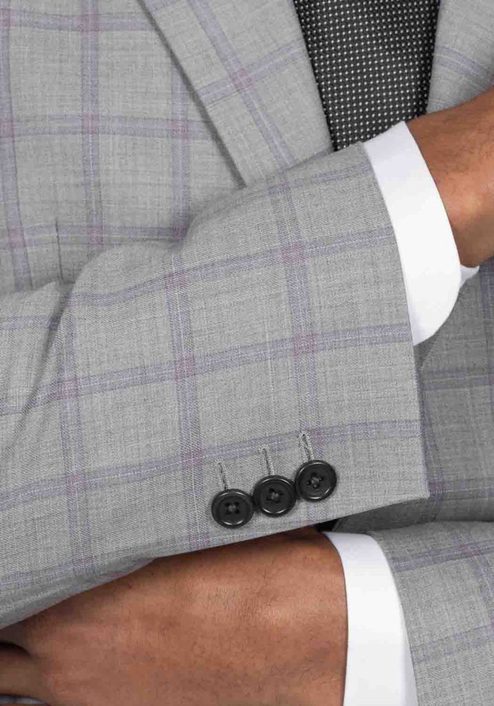 grey windowpane suit