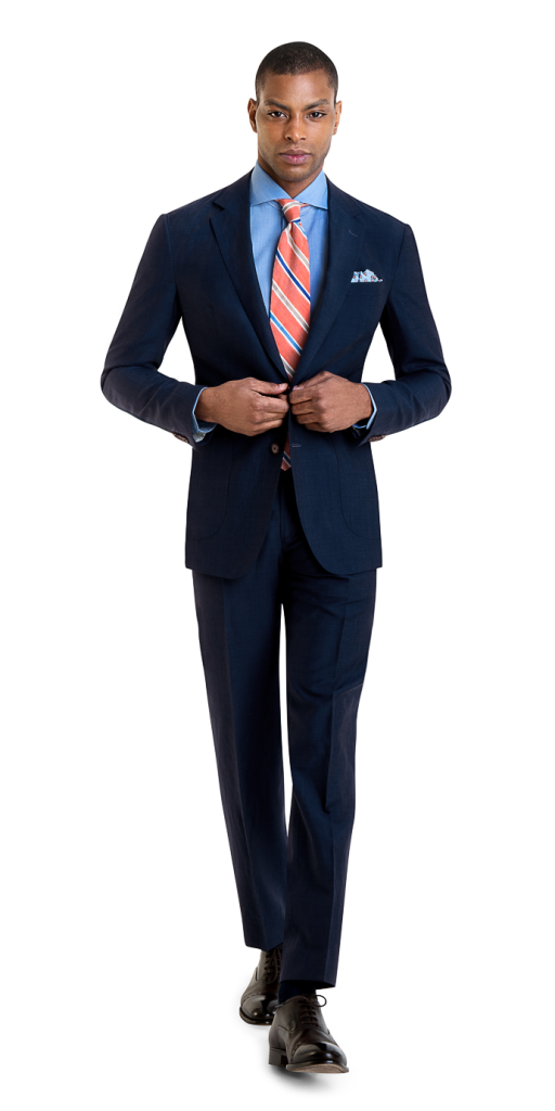 marine Blue mens linen suit for weddings